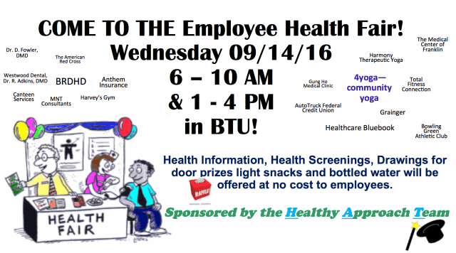 Poster for Berry Plastics Employee Health Fair