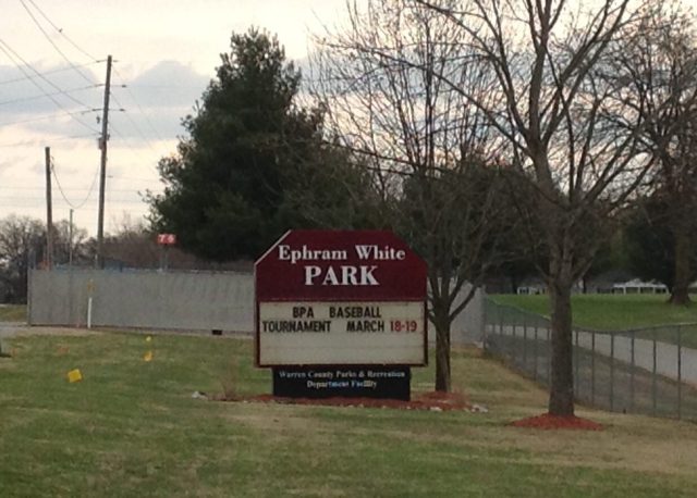 Ephram White Park sign